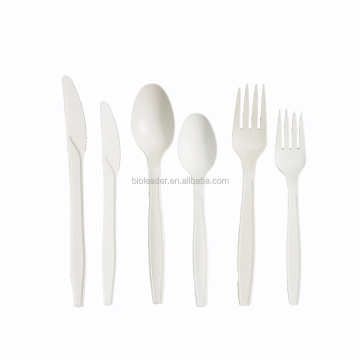 Wholesale Compostable Biodegradable Plastic Cutlery Set Disposable Cutlery Set With Napkin